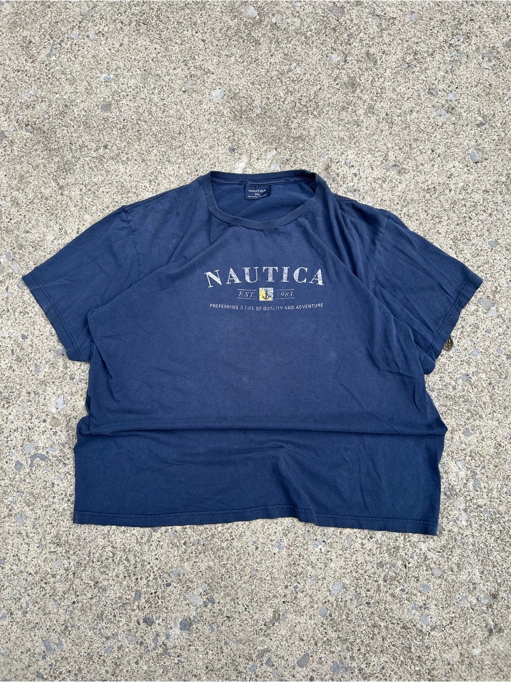 Vintage Nautica Navy Logo Tee
